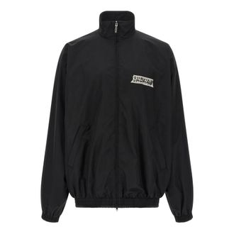 Balenciaga Masking Tape Sweatshirt - male - Balenciaga - Bomber Jackets - Black - M - Jackets
