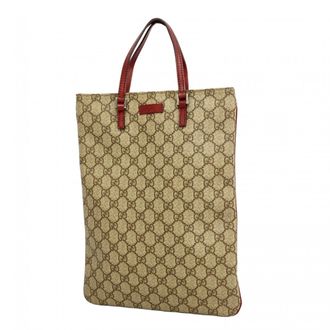 Gucci Bordeaux Brown Pvc Tote Bag (Pre-Owned)