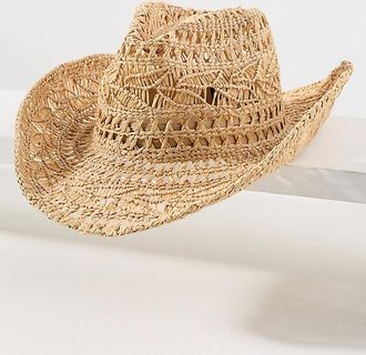 Wyeth Nyc Flat-Brim Straw Rancher