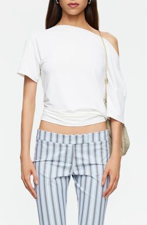 Lioness Wildlands One Shoulder Top in Moonlight at Nordstrom, Size X-Large