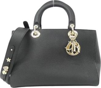 Dior Pre-owned Lady D-Sire Leren Tas - Dames - Vintage Handtas - Zwart - ONE Size - Leer - Vintage