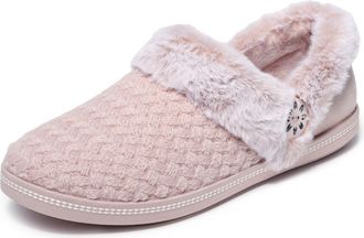 Skechers Womens Cosy Campfire Frosty Promise Slippers, Blush, 2.5 UK