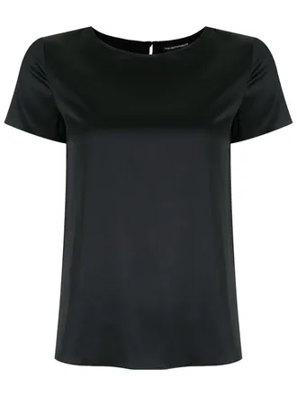Tシャツ・カットソー GIORGIO ARMANI Women Tunic Tops GW000843 TE10101 UC001 BLACK T-shirts coupe slim | Armani Exchange