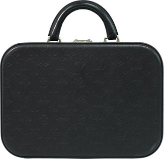 Louis Vuitton Valisette Handbag Monogram Glace Leather Black Patent_Leather Handbag (Pre-Owned)