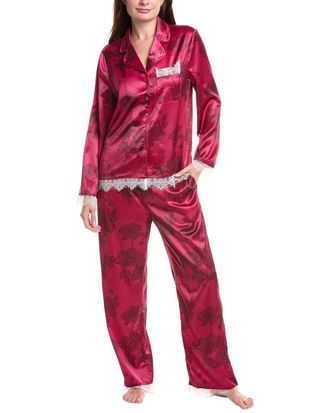 Rachel Parcell 2pc Satin Pajama Set