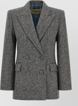 Valentino Garavani tailored double breasted blazer structured shoulders