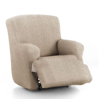 Eysa Funda de sill&oacute;n relax xl el&aacute;stica beige 60 - 110 cm