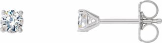 Diamond2Deal 14K Gold 1/3ct Lab-Grown Diamond Stud Earrings Clarity VS, Color F-G