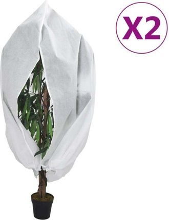 vidaXL Vidaxl - Cubiertas Para Plantas Con Cremallera 2 Uds 70 G/m&sup2; 3,93x3 M