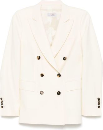 Alberto Biani Wool Double Breasted Jacket