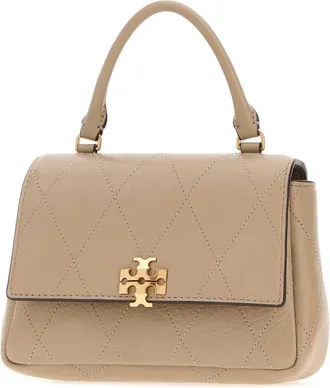 Tory Burch Charlie Top Handle Bag - Beige
