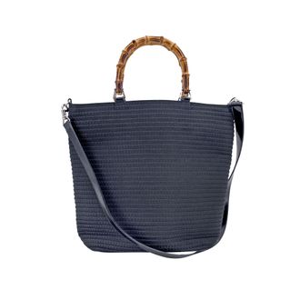 Gucci Gucci Vintage Katoenen Tote Bag Bamboo