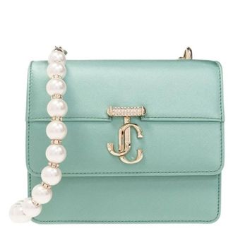 Jimmy Choo London Avenue Quad XS Satin Shoulder Bag