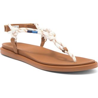 Sperry Top-Sider Isla T-Bar Slingback Sandal in White Textile Mix Mat Flocked at Nordstrom, Size 7.5