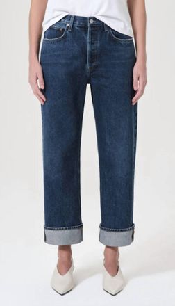 A Gold E Fran Low Slung Easy Straight Jeans In Enamour