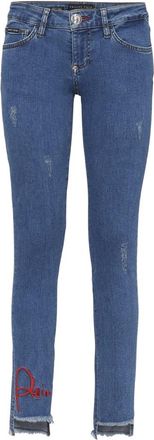 Philipp Plein Bora Bora Alba Porst Jeans - Dames - Skinny Jeans - Blauw - W28 - Katoen - Jeans
