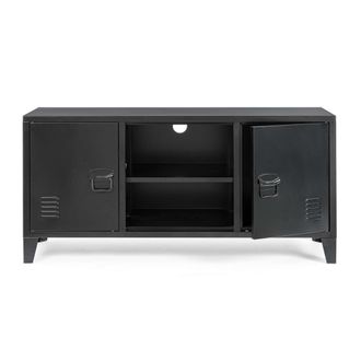 BIZZOTTO Bizzotto - Mueble M&oacute;vil Para Tv 2 Estantes Negro 600x300x240