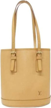 Louis Vuitton Pre-owned Bucket Bags, female, Beige, Size: ONE SIZE Pre-owned Vintage Bucket Bag