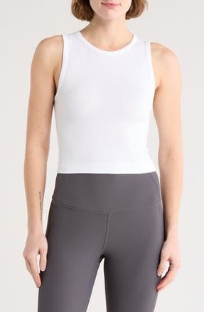 Zella 2-Pack Seamless Tanks in White/black at Nordstrom Rack, Size Medium