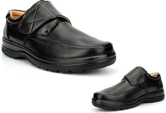 Generic Mens Comfort Shoes Size 6 Boys Shoes Size 6 Comfort Shoe Mens Touch Fastening Shoe Lightweight Casual Touch Fastening Sizes 6-12 Black 10 UK