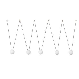 Netlighting Mine 5 Light Ceiling Pendant White Wood E27
