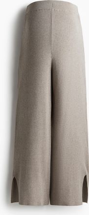 H&M MAMA Hose in Rippenstrick - Brown