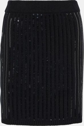 Dorothee Schumacher Sequined wool and cashmere-blend miniskirt
