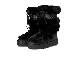 Moon Boot Ltrack Faux Fur High Wp Womens Cold Weather Boots Black : EU 35 (US Womens 4.5) B - Medium, Synthetic