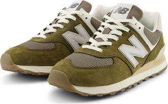 New Balance Sneaker NEW BALANCE 574, Damen, Gr. 37,5, calcium, Leder, Synthetik, Textil, Schuhe Sneaker