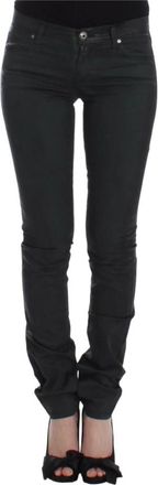 Ermanno Scervino Donkergroene Slim Fit Jeans - Dames - Skinny Jeans - Groen - W26 - Katoen - Jeans