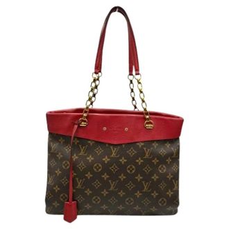 Louis Vuitton Pre-owned Tote Bags, female, Brown, Size: ONE SIZE Pre-owned Canvas Tote Bag