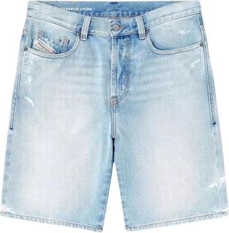 Diesel Denim Shorts - Heren - Denim shorts - Blauw - W32 - Denim - Korte Broeken