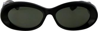 Gucci Stijlvolle Zonnebril - Dames - Accessoires - Zwart - Maat: 54 MM
