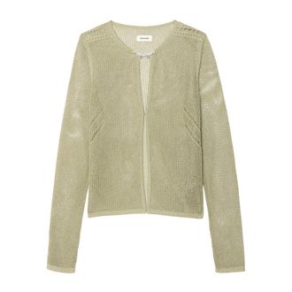 Zadig&Voltaire C&aacute;rdigan Saya Shiny - Knitwear - Mujer - Verde - XS