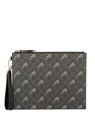 Gucci 2000 GG Supreme clutch bag - Black