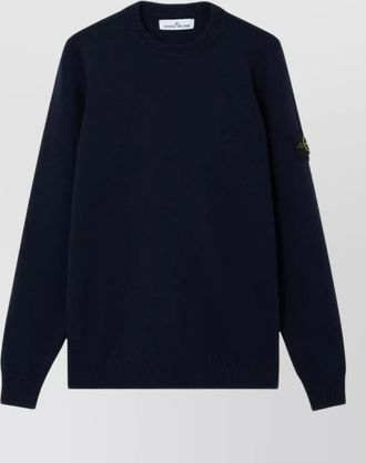 Stone Island wool blend regular-fit crew-neck sweater