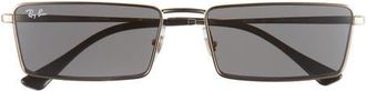 Ray-Ban Emy 59mm Rectangular Sunglasses in Light Gold at Nordstrom