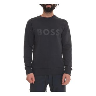 HUGO BOSS Heren, Sweatshirts & Hoodies, Blauw, Maat: XL Katoen
