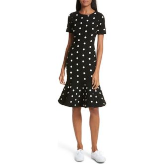 Milly Polka Dot Mermaid Dress in Black/White at Nordstrom Rack, Size Petite