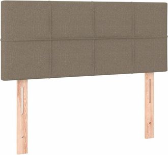 vidaXL Cabecero Con Led De Tela Gris Taupe 100x5x78/88 Cm Vidaxl