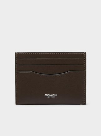 Coach Mens Minimalist smooth leather card holder