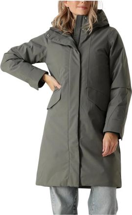 Elvine Stijlvolle Gewatteerde Jas voor Vrouwen - Dames - Mantel - Grijs - XS - Polyester - Jassen