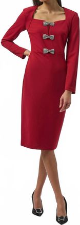 Joseph Ribkoff Sheath Dress In Deep Cherry