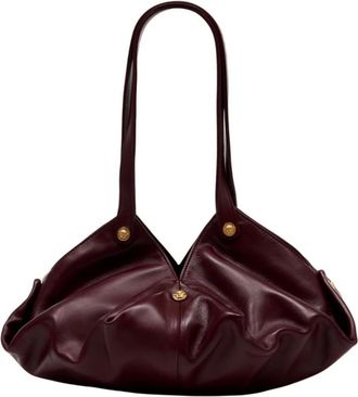 Versace Shoulder Bags, female, Red, Size: ONE SIZE Protea Nappa Shoulder Bag