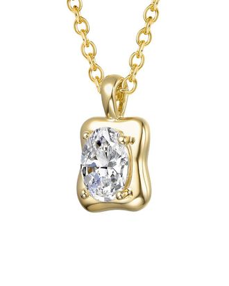 Genevive 14K Diamond Cz Chain Necklace