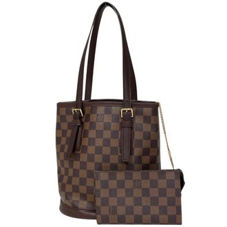 Louis Vuitton Damier Brown Handbag Tote Bag (Pre-Owned)