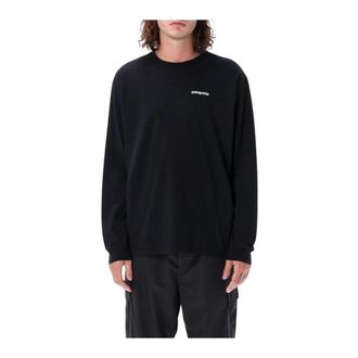 Patagonia Long Sleeve T-Shirts, male, Black, M, Long Sleeve T-Shirt