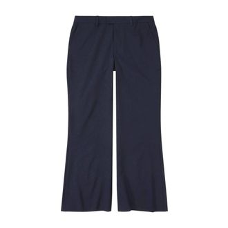 Closed Wharton Cropped Flared Broeken - Dames - Broeken - Blauw - Maat: W29 Viscose