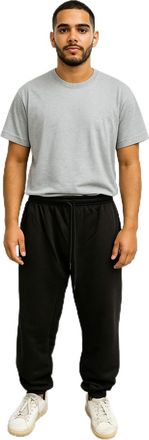 Generic Mens Sportstyle Joggers Pants Warm and Comfortable Casual Jogging Fleece Bottoms with Pockets Elasticated Hem Super Soft Gym Sports Size Small to 5XL 