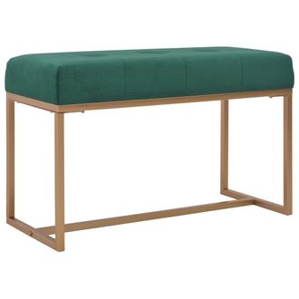 vidaXL Banco 80 Cm Terciopelo Verde Vidaxl